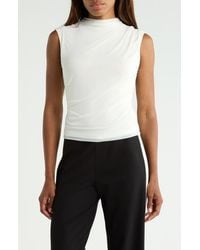 Sanctuary - Grigio Mock Neck Knit Top - Lyst