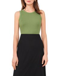 Halogen® - Fitted Ribbed Tank Top - Lyst