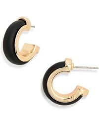 Nordstrom Rack - Frosted Resin Huggie Hoop Earrings - Lyst