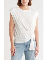 Democracy - Tie Front Sleeveless Knit Top - Lyst