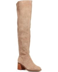 Kelsi Dagger Brooklyn Image Over The Knee Boot In Almond At Nordstrom Rack - Brown