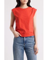 Rag & Bone - Mica Gathered Muscle Tee - Lyst