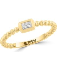 Effy - Diamond Bubble Stacking Ring - Lyst