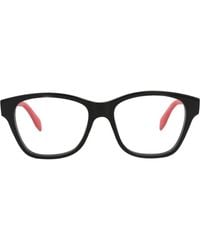 McQueen - 52Mm Square Optical Glasses - Lyst
