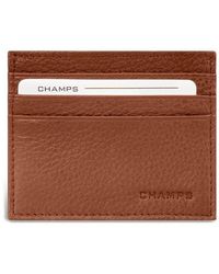 CHAMPS - Slim Leather Card Wallet - Lyst
