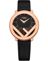 Fendi - Run Away Leather Strap Watch - Lyst