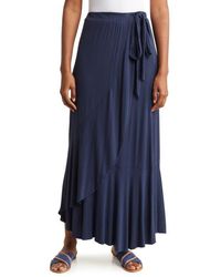 Go Couture - Wrap Midi Skirt - Lyst