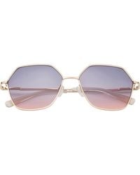 Ted Baker - 57Mm Oversize Sunglasses - Lyst
