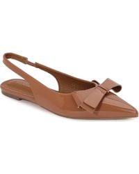 BERNESS - Bow Slingback Flat - Lyst