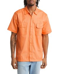 Dickies - Solid Short Sleeve Button-up Work Shirt - Lyst