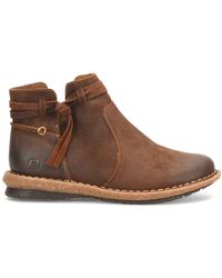 Born Wynter Boot In Brown Ginger Distressed At Nordstrom Rack
