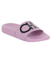 Ferragamo - Groovy Gancini Slide Sandal - Lyst