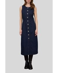 Blu Pepper - Button Down Midi Dress - Lyst