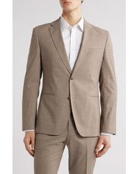 BOSS - Huge Slim Fit Houndstooth Microcheck Sport Coat - Lyst