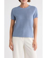 Bobeau - Cotton Short Sleeve Sweater - Lyst