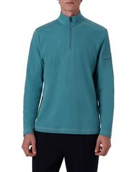 Bugatchi - Quarter Zip Knit Pullover - Lyst