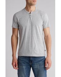 Lucky Brand - Slub Cotton Notch Collar T-shirt - Lyst