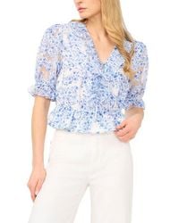 Ted Baker - Clarise Ruffle Trim V-Neck Top - Lyst