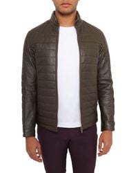 PINOPORTE - Quilted Leather Jacket - Lyst
