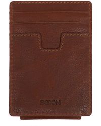 Boconi - Leather Money Clip Card Case - Lyst