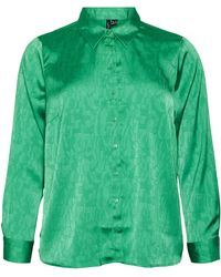 Vero Moda - Cristi Long Sleeve Satin Button-up Shirt - Lyst