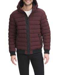 DKNY - Zip Front Quilted Jacket - Lyst