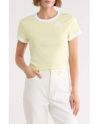 BOSS - Dalia Cropped Cotton T-Shirt - Lyst