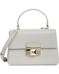Furla - Venere Mini Top Handle Leather Satchel - Lyst