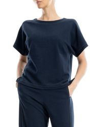 Max Studio - Back Stitch Knit T-Shirt - Lyst