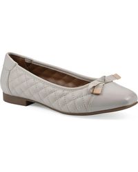 White Mountain - Quilted Cap-Toe Ballet Flats - Lyst