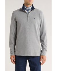 Brooks Brothers - Cotton Quarter Zip Pullover - Lyst