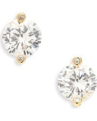 Kate Spade - Cubic Zirconia Stud Earrings - Lyst