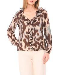 Halogen® - Ruffle Top - Lyst