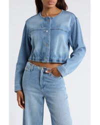 Habitual - Cropped Denim Jacket - Lyst