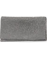 BERNESS - Large Rhinestone Embellished Clutch - Lyst
