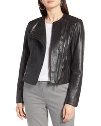 halogen faux leather jacket