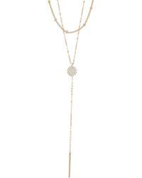 Nordstrom - Pavé Cubic Zirconia Layered Y-necklace - Lyst