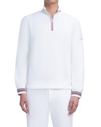 Bugatchi - Comfort Cotton Quarter Zip Pullover - Lyst