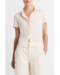 Vince - Short Sleeve Button-Up Shirt - Lyst