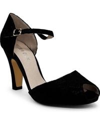 Chelsea Crew - Lulu Ankle Strap Peep Toe Pump - Lyst