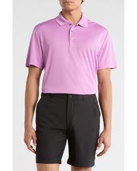 PGA TOUR - Short Sleeve Solid Golf Polo - Lyst