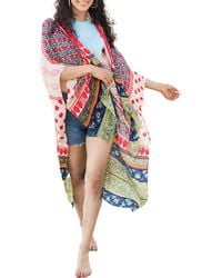 Saachi - Mixed Print Ruana - Lyst