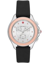 michele watches rubber strap