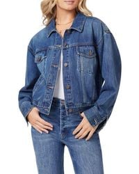 Scotch & Soda - Oversized Crop Denim Jacket - Lyst