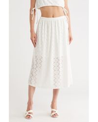 Vero Moda - Kim Eyelet Maxi Skirt - Lyst