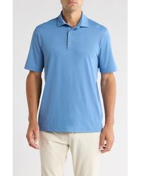 Greg Norman - Tournament Textured Solid Knit Polo - Lyst