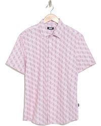 DKNY - Simon Short Sleeve Button-up Shirt - Lyst