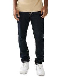 True Religion - Rocco Super 't' Flap Skinny Jeans - Lyst
