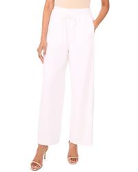 Halogen® - Wide Leg Poplin Pants - Lyst