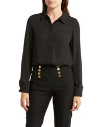 Nanette Lepore - Long Sleeve Button-up Shirt - Lyst